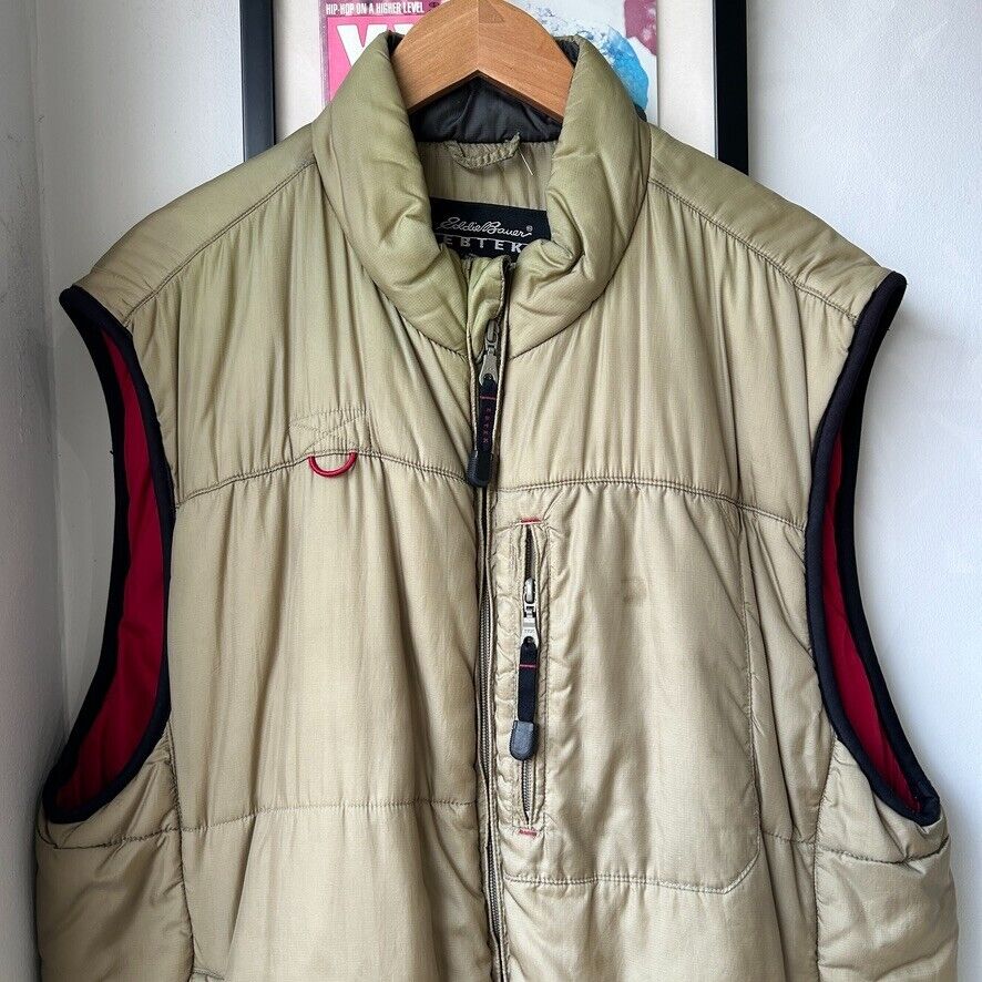 VINTAGE 90s | Eddie Bauer EBTEK Technical Down Vest Jacket sz L