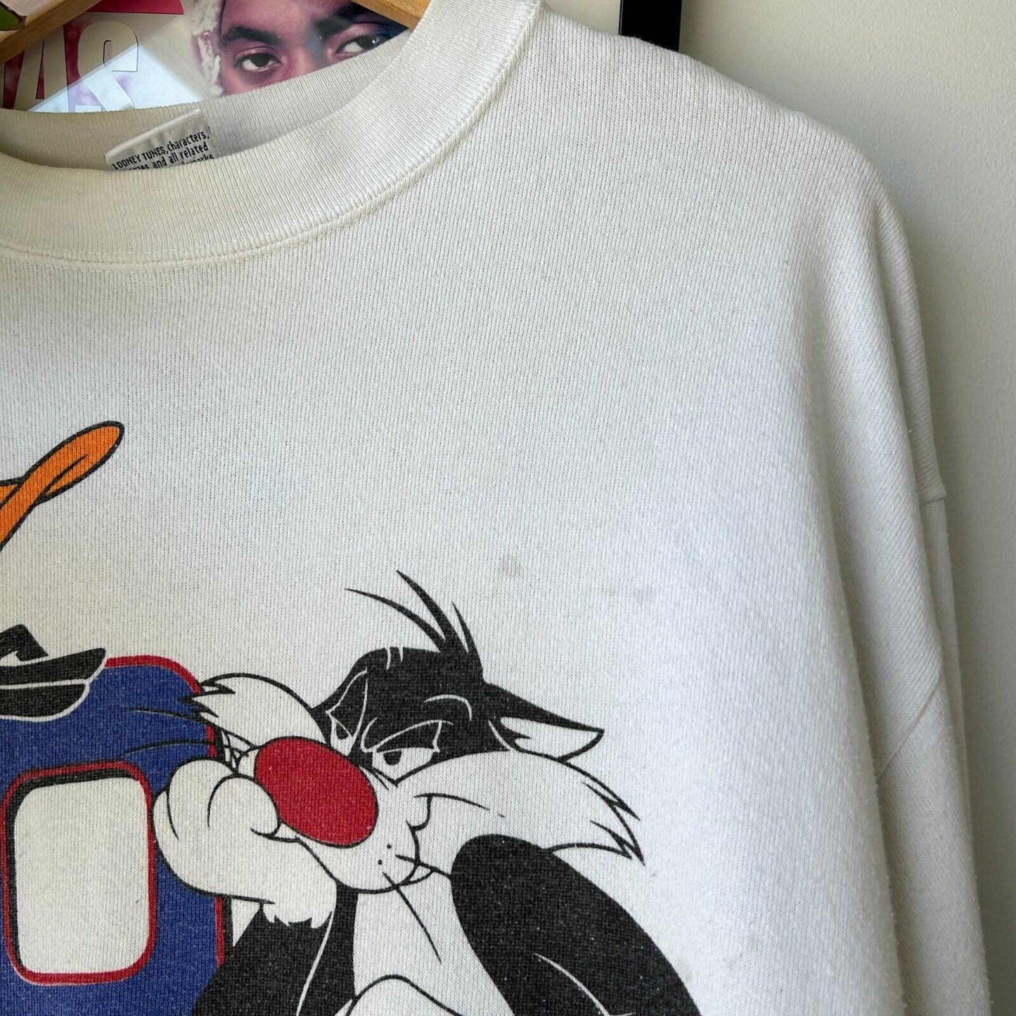 VINTAGE 90s | Looney Tunes No Way Not Ever Cartoon Crewneck Sweater sz M