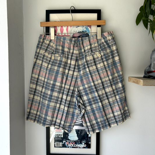 Vintage 1990s Polo Ralph Lauren Plaid Shorts Light Weight sz Mens W33