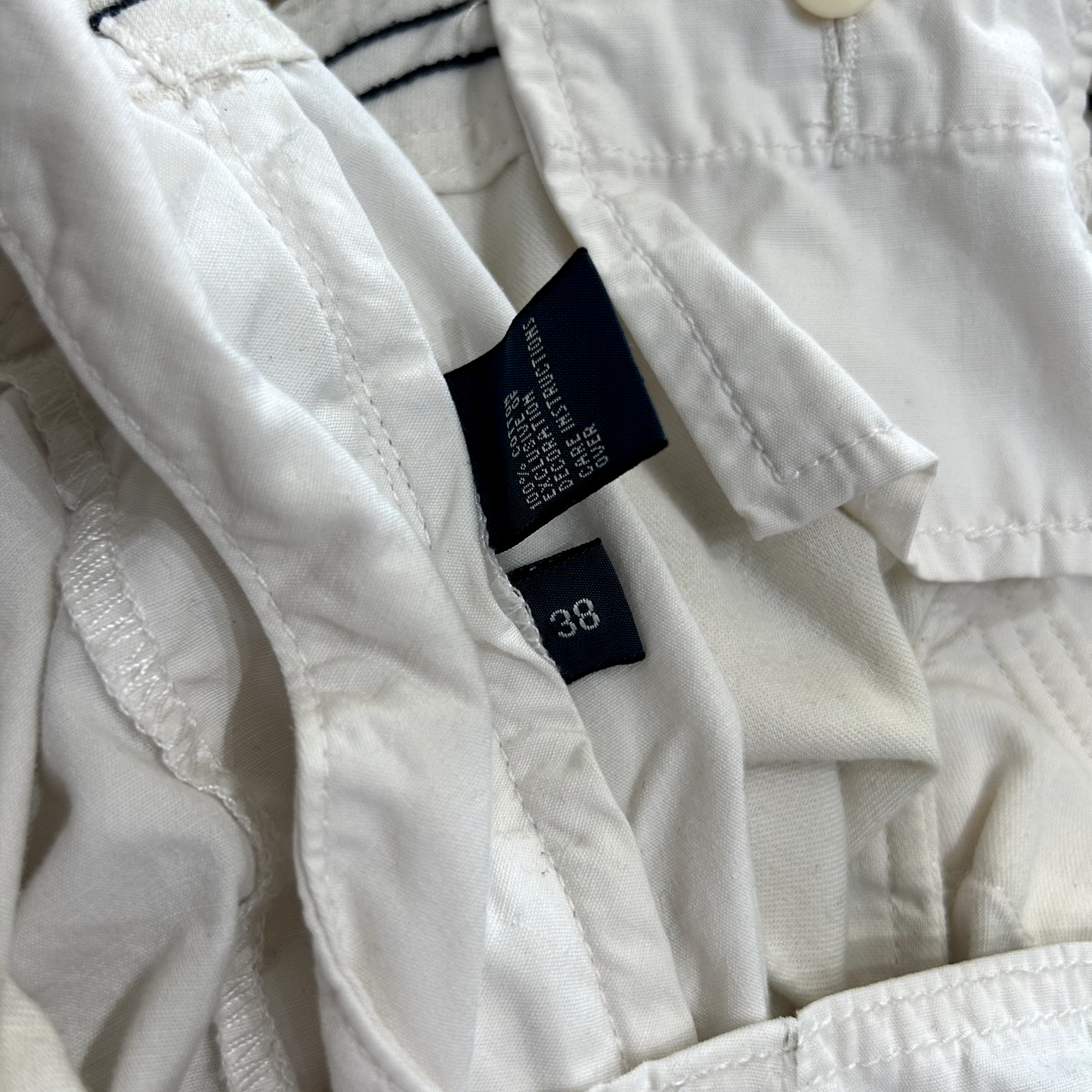 VINTAGE | 1990s Polo Ralph Lauren White Cargo Shorts sz W38 Embroidered