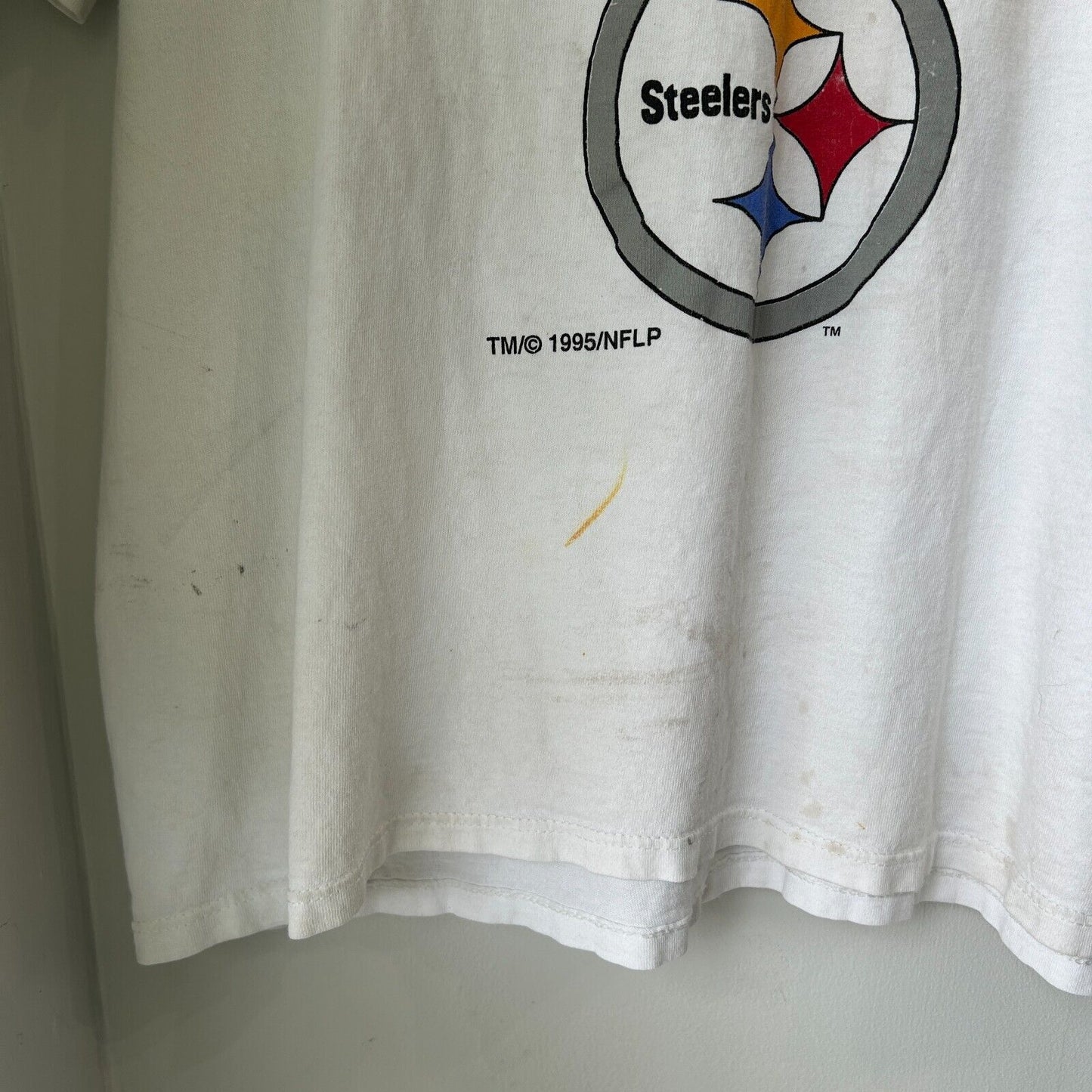 VINTAGE 90s | 60 MIN MEN Pittsburgh Steelers STARTER T-Shirt sz XL Adult