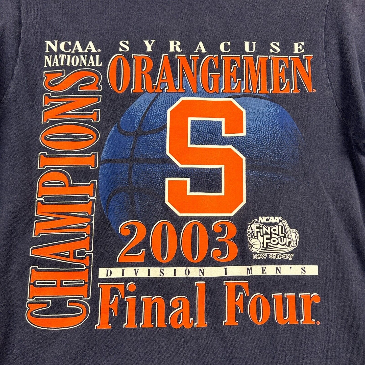 VINTAGE 2003 | Syracuse Orangemen Final Four Basketball T-Shirt sz S-M Adult