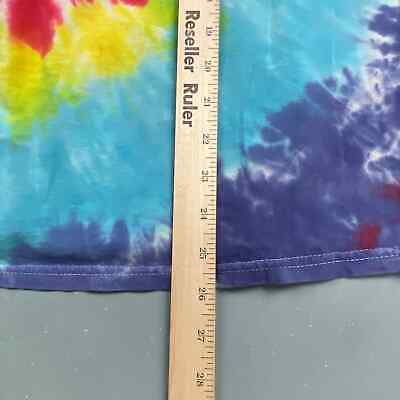 VINTAGE Tye Dye Spiral Blank T-Shirt sz Medium Adult