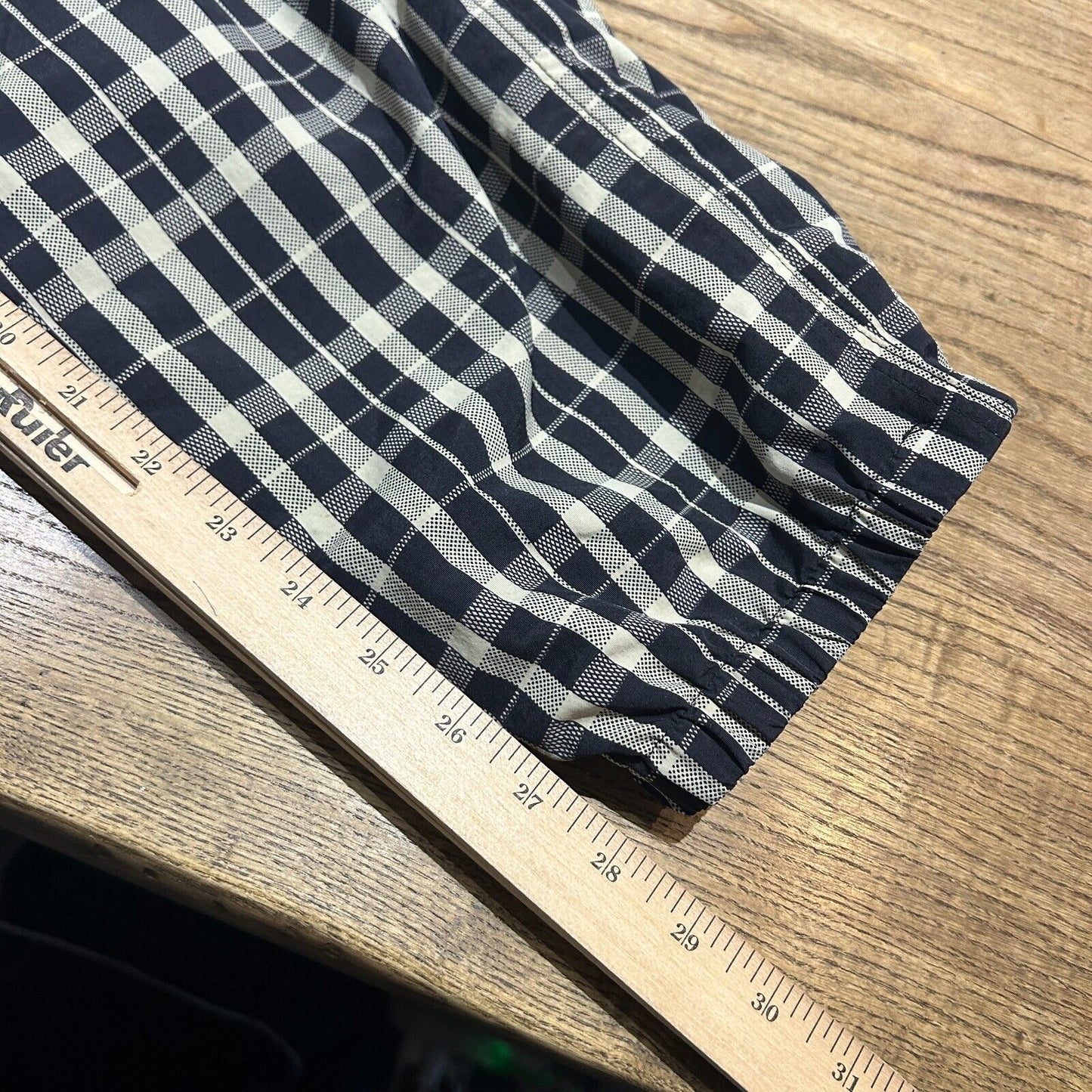 SUPREME Nylon Plaid Pants sz M W32-34