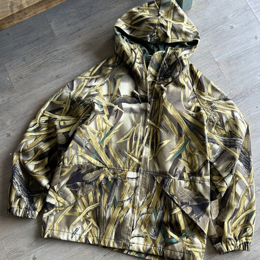 VINTAGE | Advantage Wetlands Camo Cotton Canvas Jacket sz L Adult