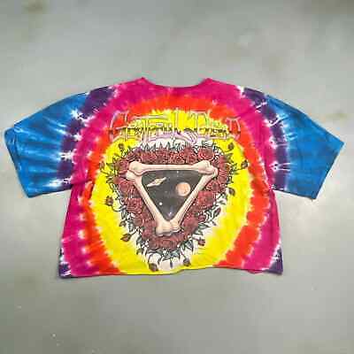 VINTAGE 1992 The Grateful Dead Space Your Face Tye Dye Crop T-Shirt sz XL Adult