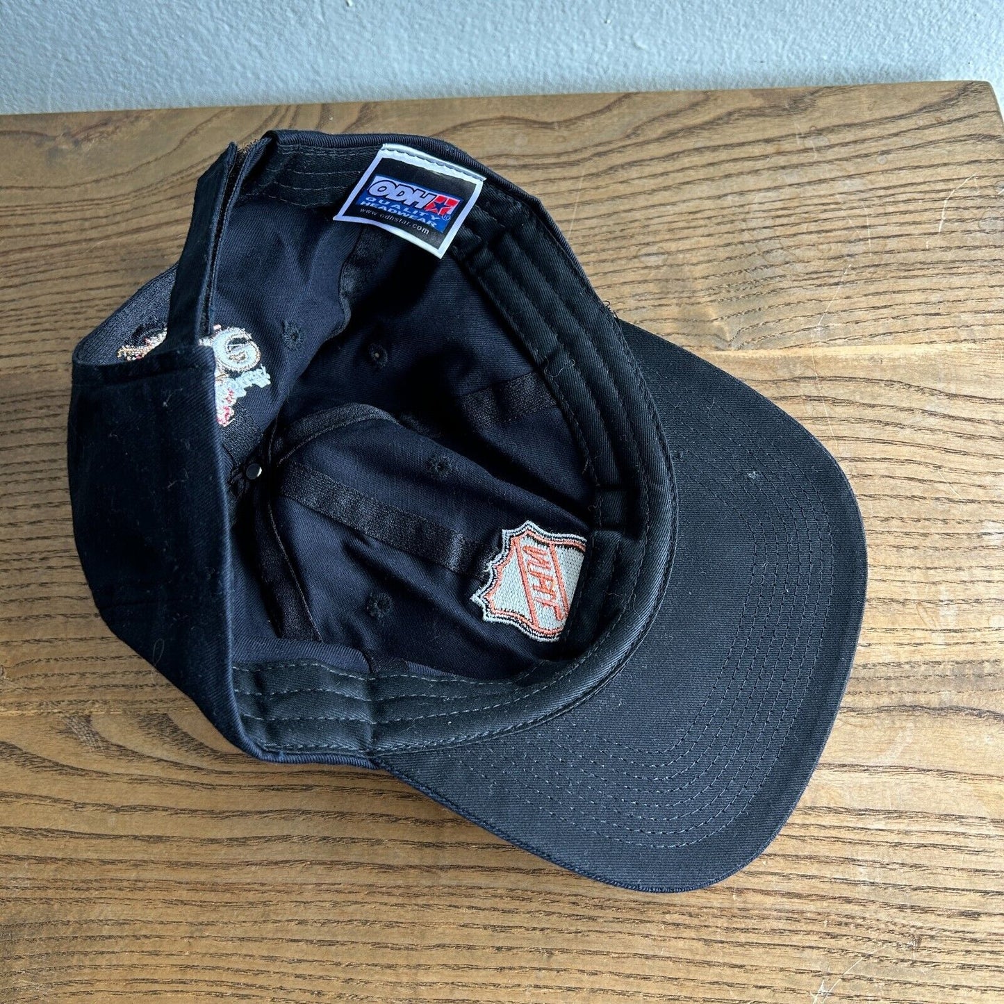 VINTAGE 90s | NHL Crest Logo Hockey Strap Back HAT One Size