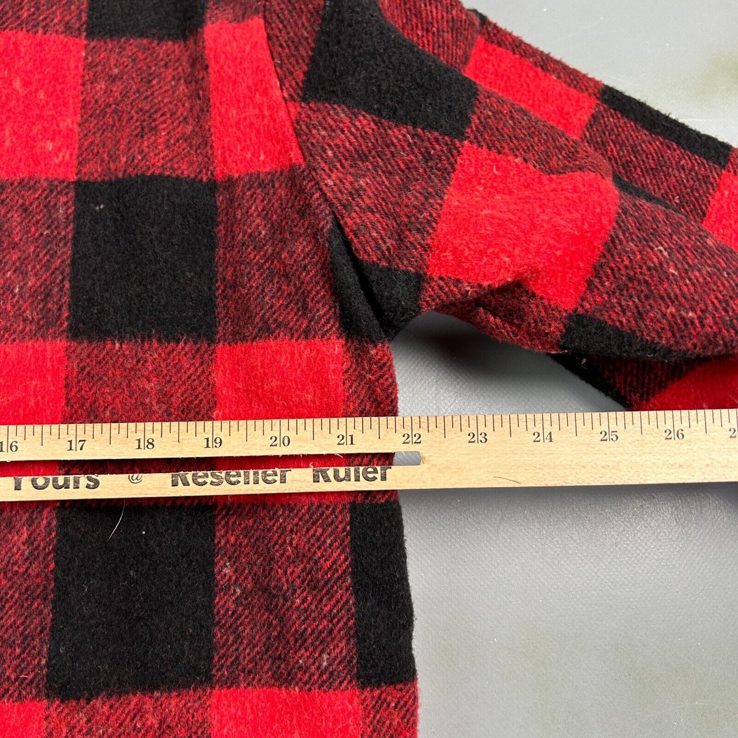VINTAGE 70s | Union Made Wool Plaid Flannel Lined Jacket sz M Adult