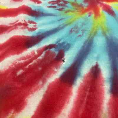 VINTAGE Tye Dye Spiral Blank T-Shirt sz Medium Adult