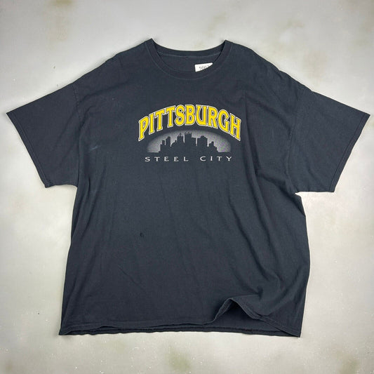 VINTAGE | NFL Pittsburgh Steelers Football Steel City T-Shirt sz XXL Adult