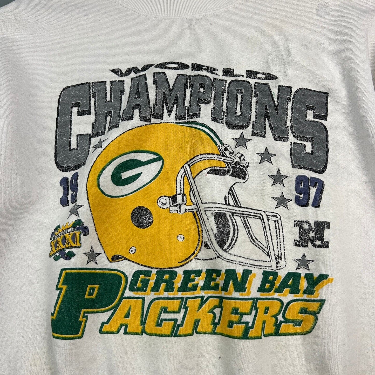 VINTAGE 1997 | NFL Green Bay Packers World Champion Sweater sz L Adult