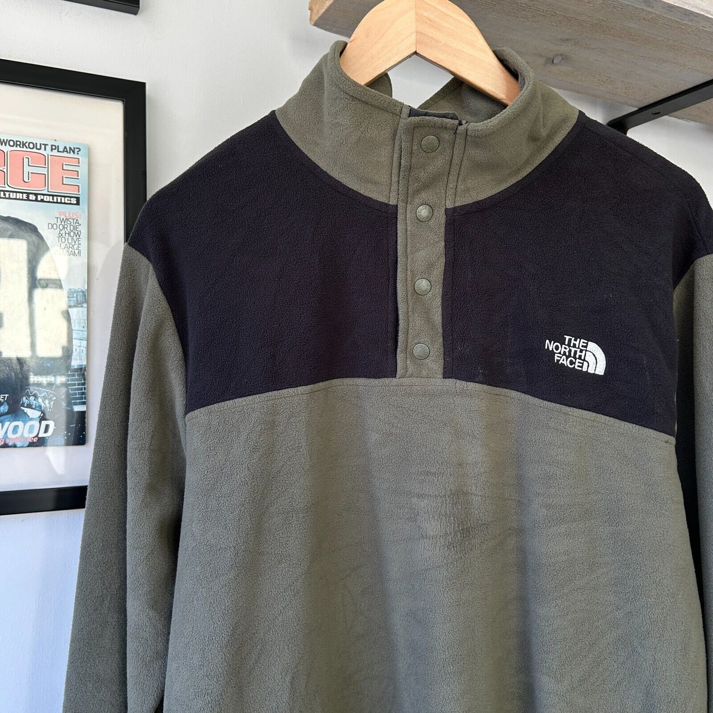 VINTAGE | The North Face Collared Snap Fleece Sweater sz L