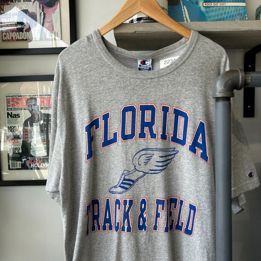 VINTAGE 90s | Florida Track & Field Champion T-Shirt sz XL Adult