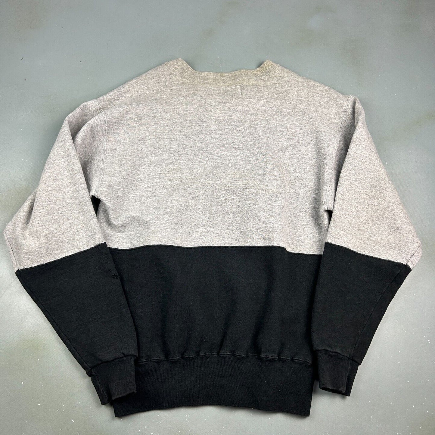 VINTAGE 90s | BLANK Two Tone RUSSELL Athletic Crewneck Sweater sz M Adult