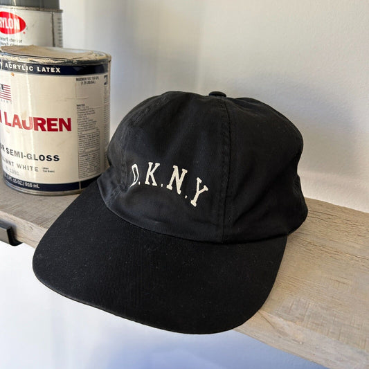 VINTAGE 90s | DKNY Donna Karan 6 Panel Cap HAT sz S/M