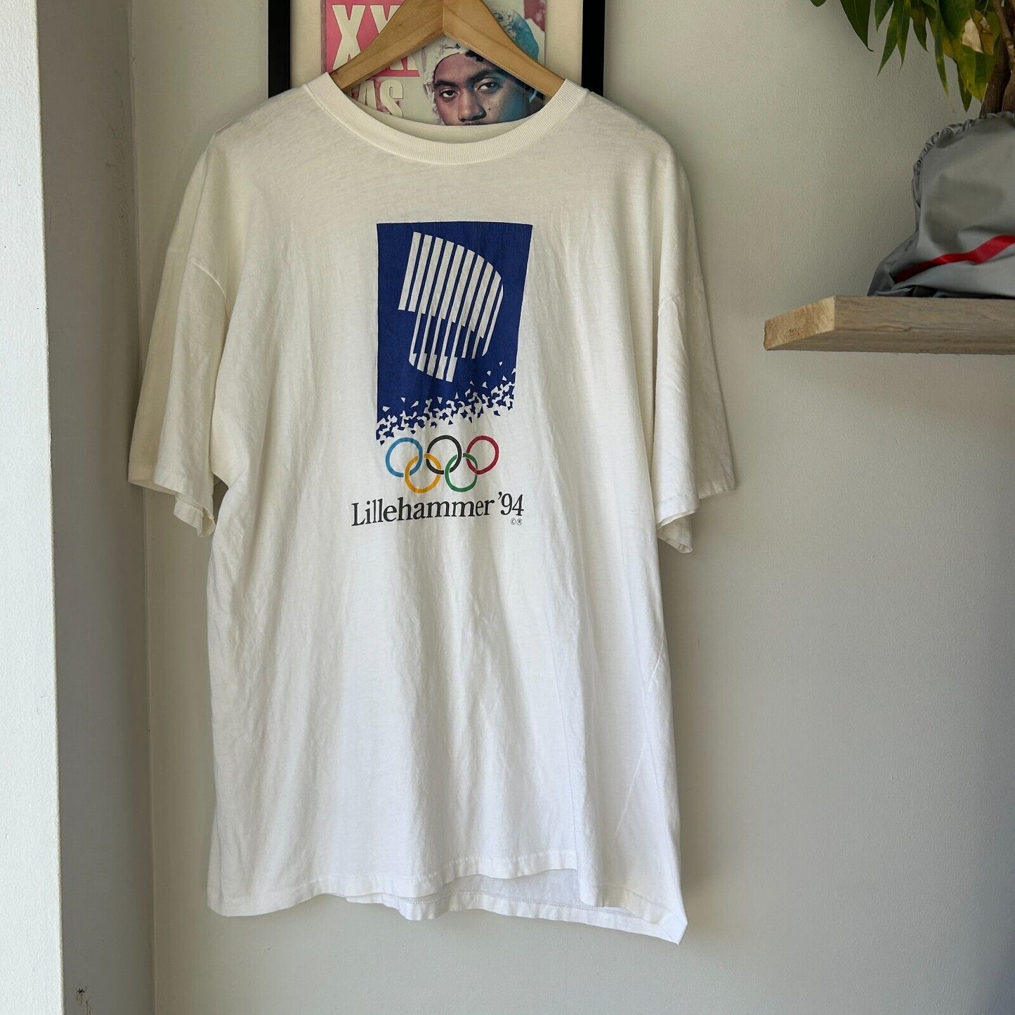 VINTAGE 1994 | Lillehammer Olympic Winter Games T-Shirt sz L