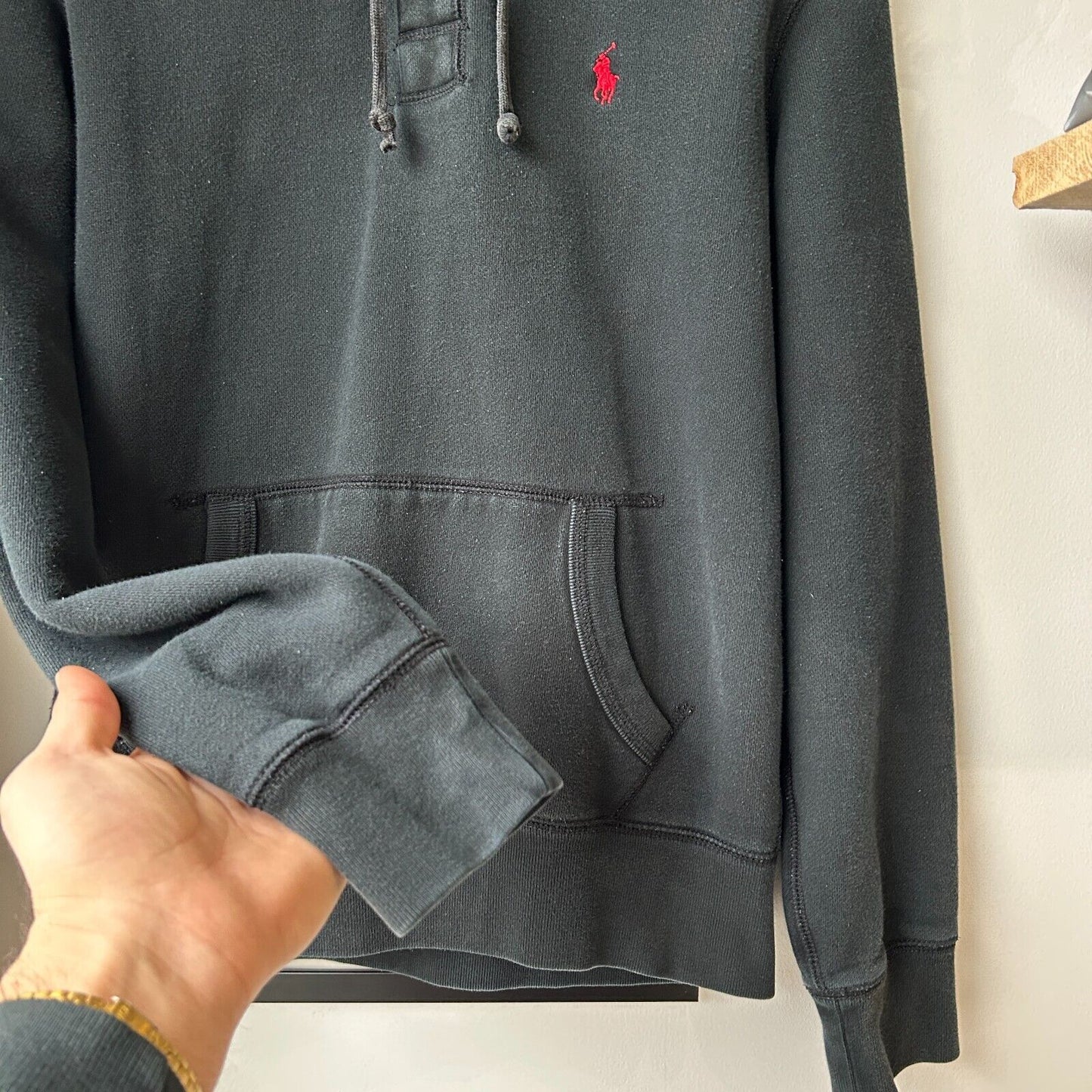 VINTAGE | Ralph Lauren Polo Henley Hoodie Sweater sz M