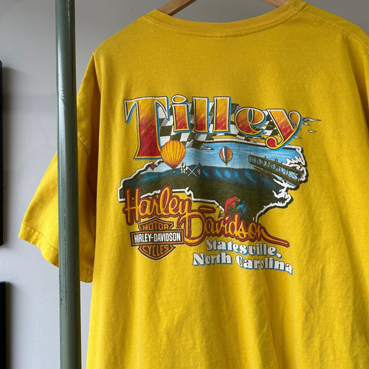 VINTAGE 2006 | HARLEY DAVIDSON Tilley NC Biker T-Shirt sz 3XL Adult