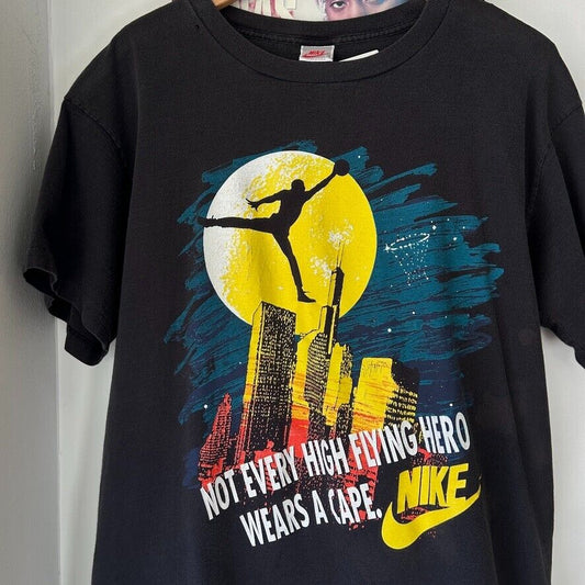 VINTAGE | Air Jordan Not Every High Flying Hero Wears A Cape Nike T-Shirt sz L