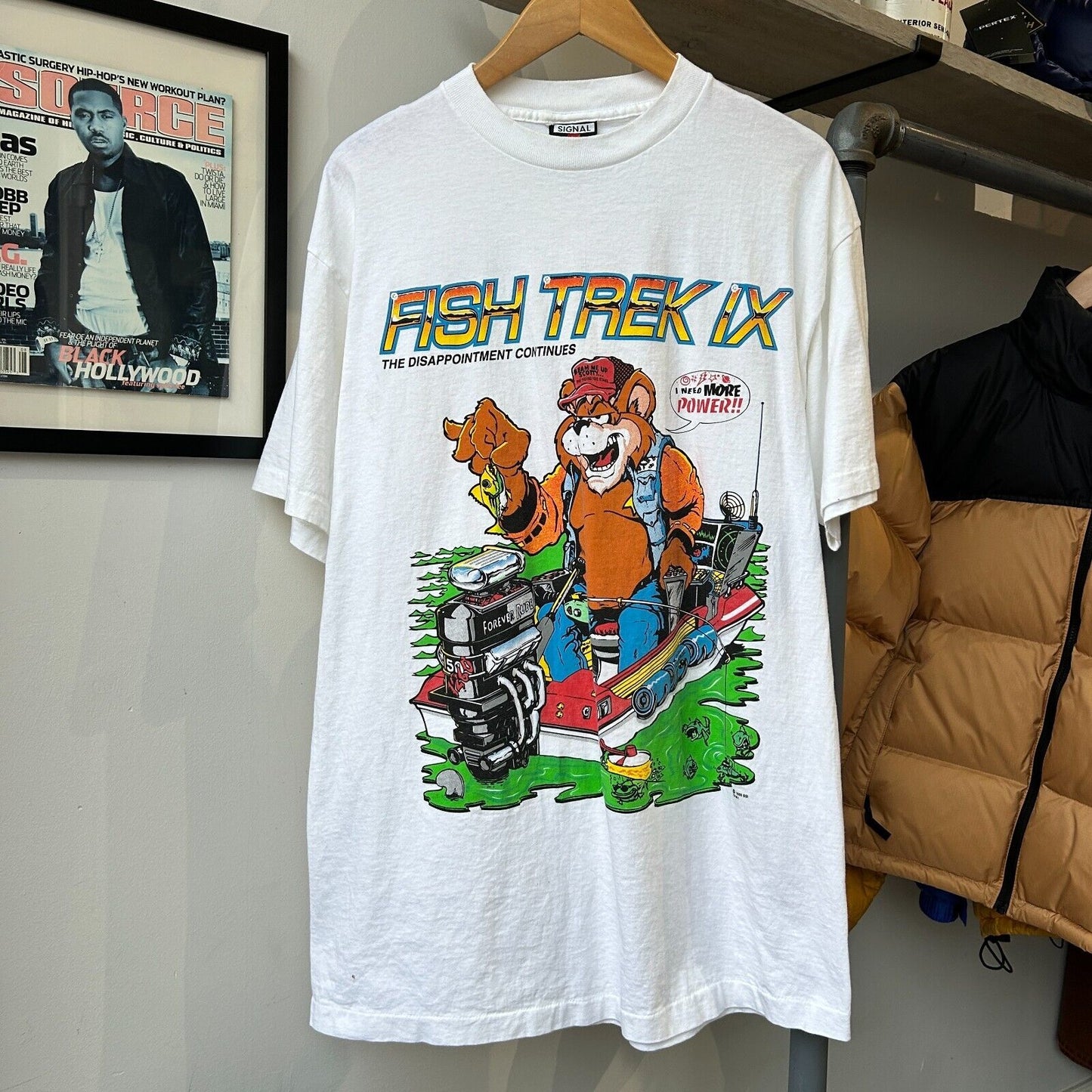 VINTAGE 90s | Fish Trek IX The Disappointment Continues Fishing T-Shirt sz L