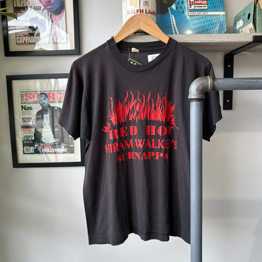 VINTAGE 90s | Red Hot Schnapps Liquor T-Shirt sz M Adult