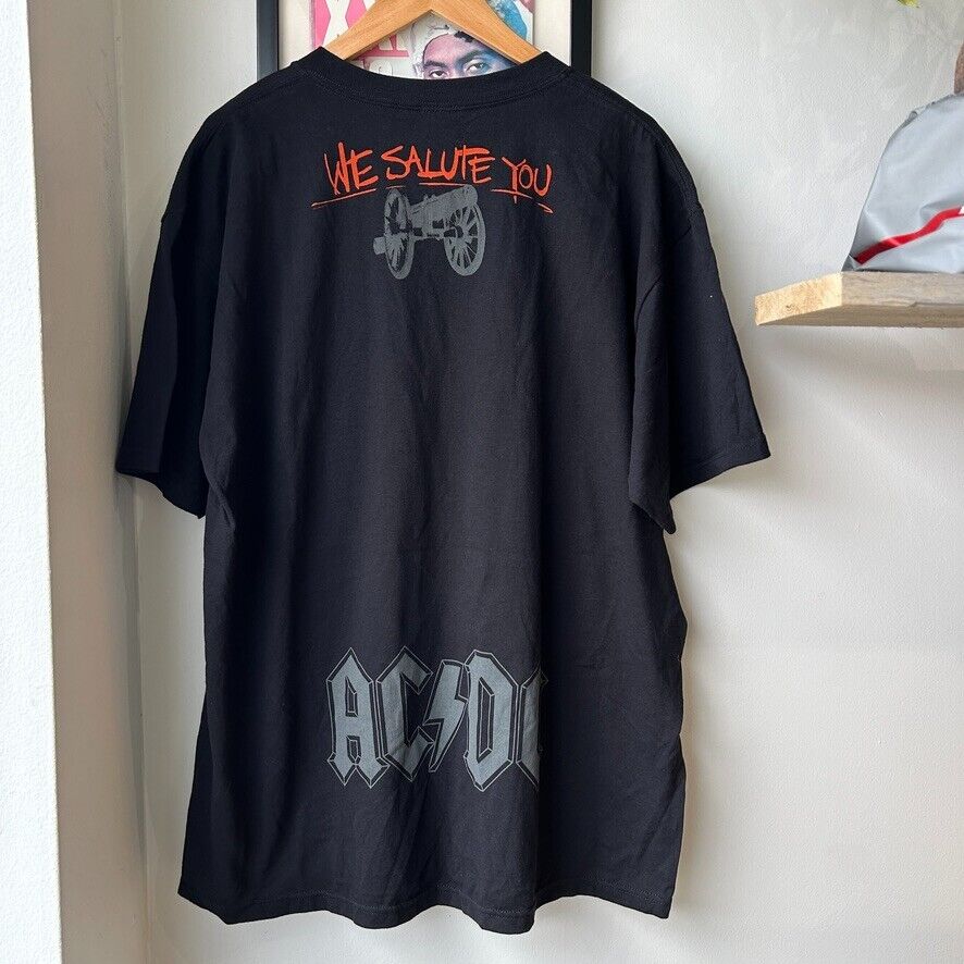 VINTAGE | ACDC For Those About To Rock Liquid Blue Band T-Shirt NWT sz XL