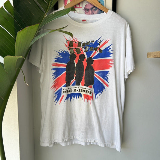VINTAGE 80s | The Who The Kids Are Alright Tour Band T-Shirt sz XL