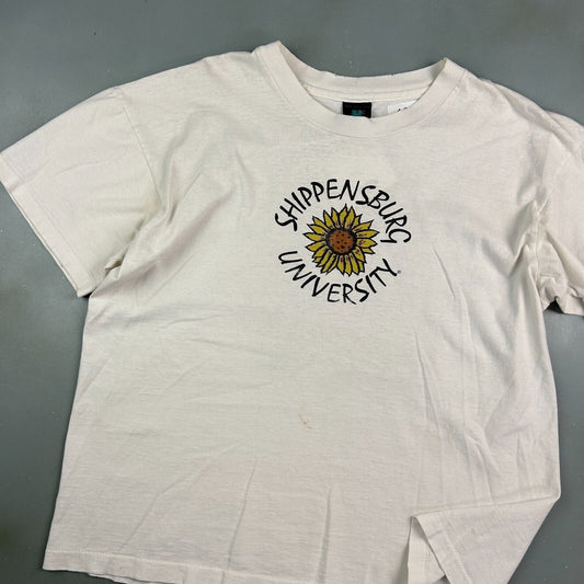 VINTAGE 90s | Shippensburg University Sunflower T-Shirt sz L Adult