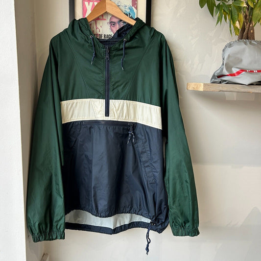 VINTAGE | GAP 1/4 Zip Color Block Anorak Windbreaker Jacket sz L