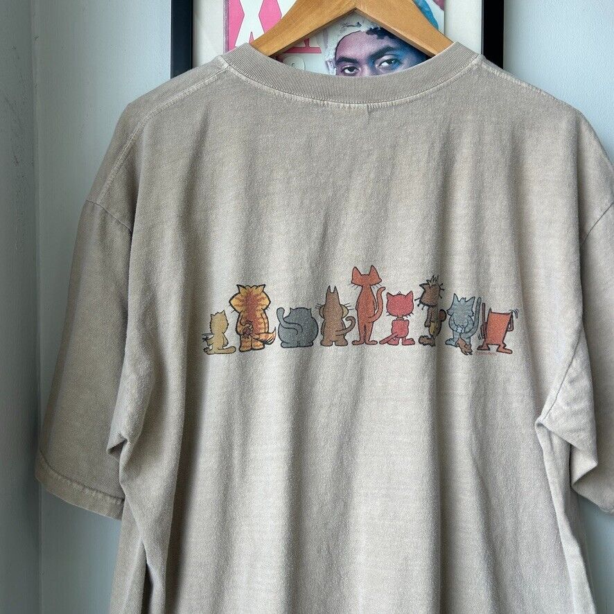 VINTAGE 90s | Adopt A Cat Crazy Shirts Hawaii T-Shirt sz L