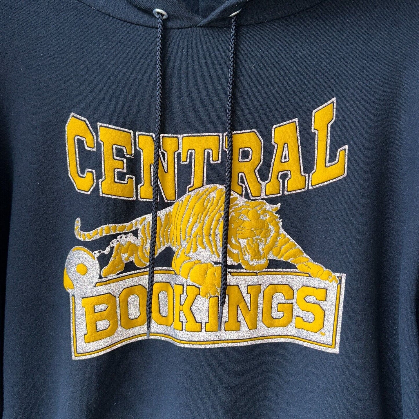 Central Bookings 3M Reflective Logo Hoodie Sweater sz M