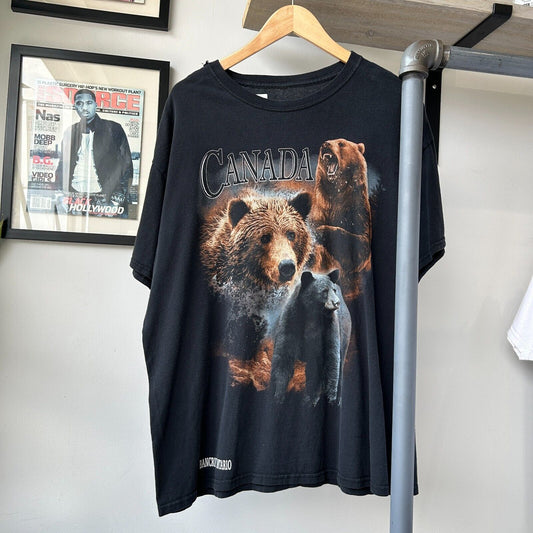 VINTAGE | Grizzly Bear Nature Canada T-Shirt sz L