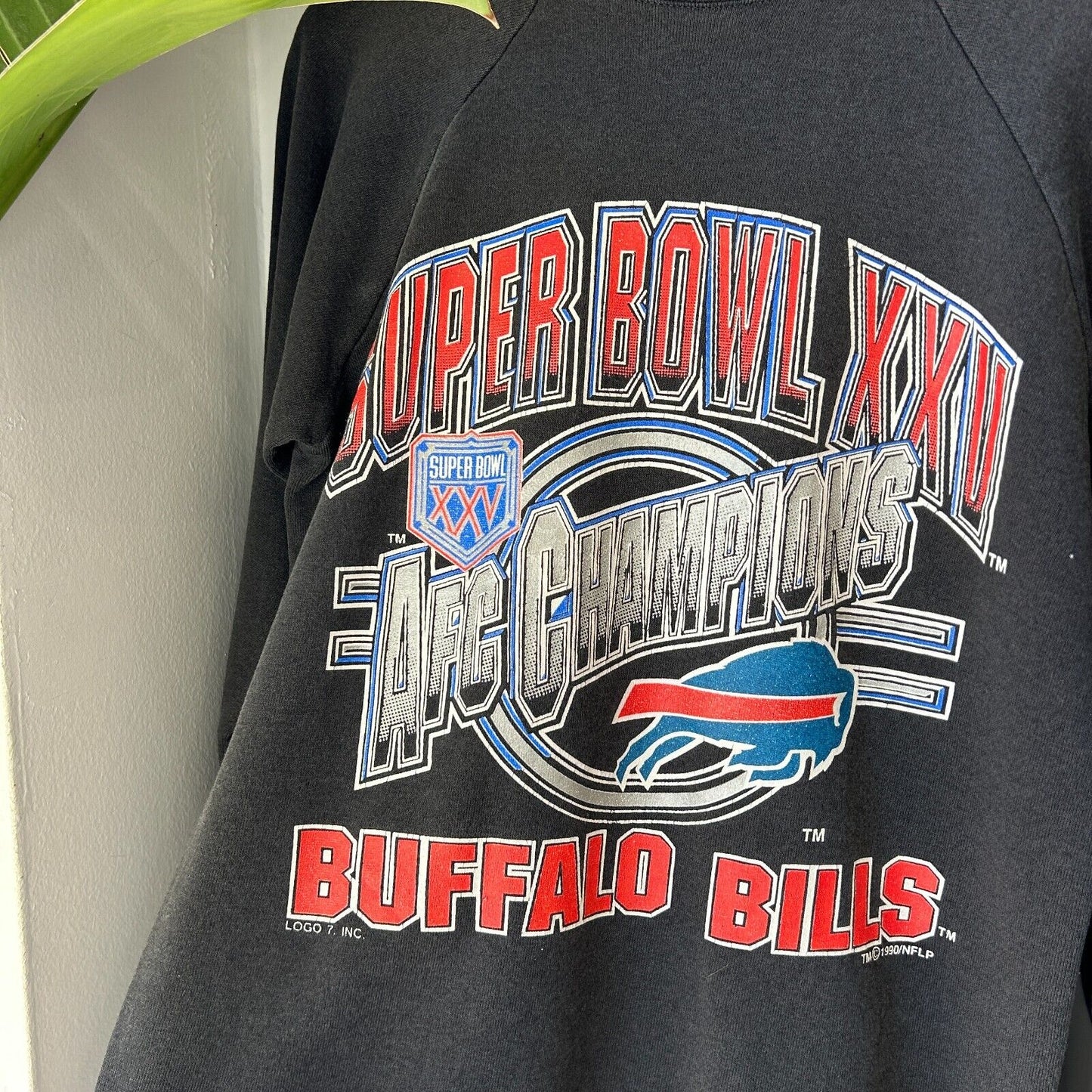 VINTAGE 1990 | Buffalo Bills NFL Super Bowl XXV Sweater sz S Adult