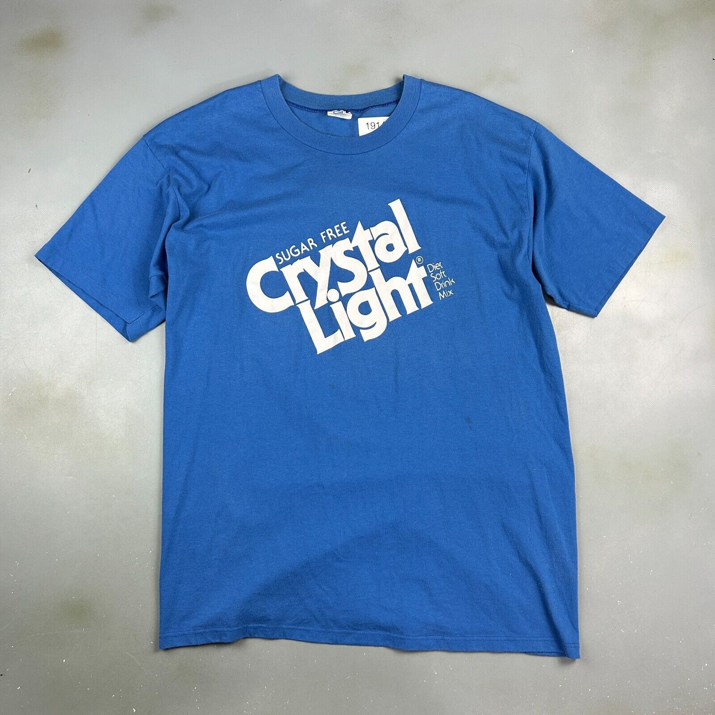 VINTAGE 80s | Crystal Light Sugar Free Diet Soft Drink T-Shirt sz L Adult