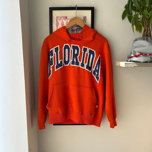 VINTAGE 90s University Of Florida Spellout Collegiate Hoodie Sweater sz M Mens