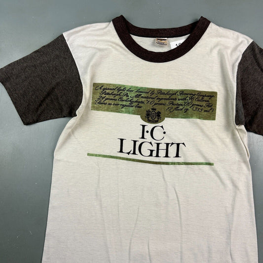 VINTAGE 70s | I.C Light Trench T-Shirt sz M Adult