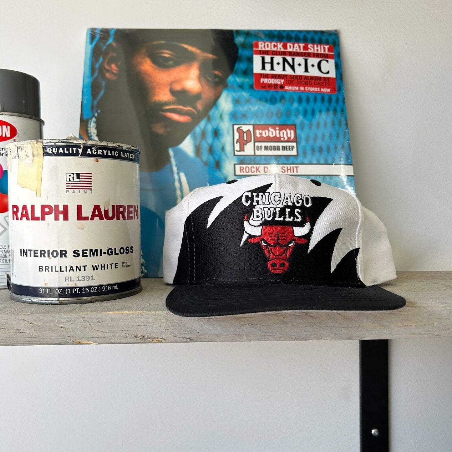 VINTAGE 90s | Chicago Bulls Sharktooth Logo 7 Snapback HAT One Size