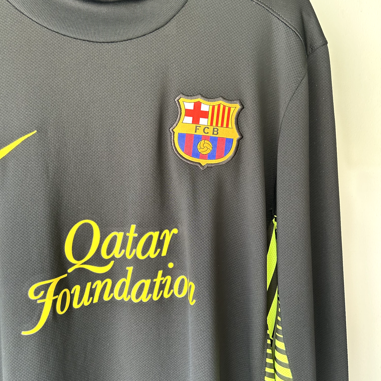 NIKE FC Barcelona #31 Goldman Soccer Qatar Foundation Goalie Jersey sz M