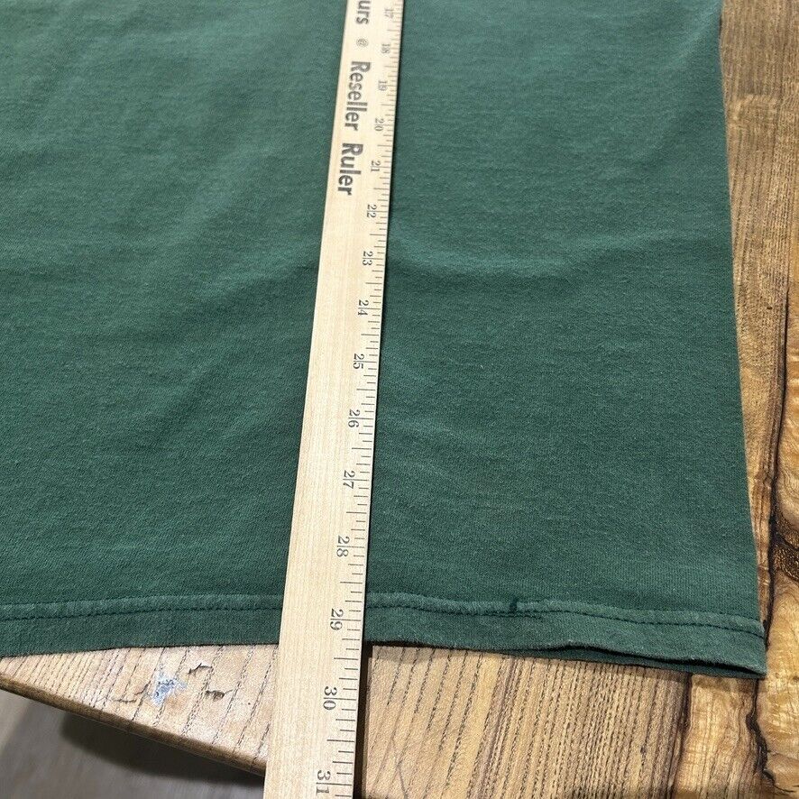 VINTAGE 90s | Faded Blank Green Tultex T-Shirt sz XL-2XL