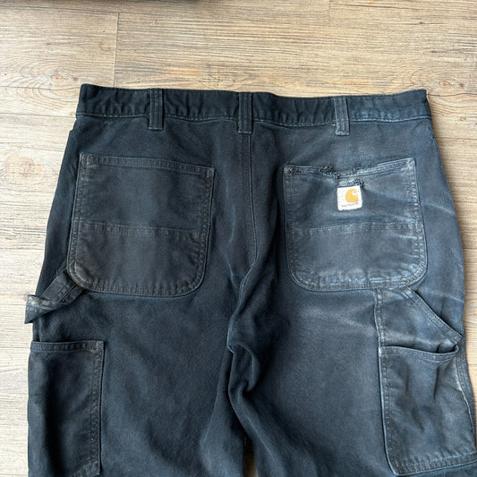 VINTAGE | Carhartt Faded Black Workwear Pants sz W38 L32