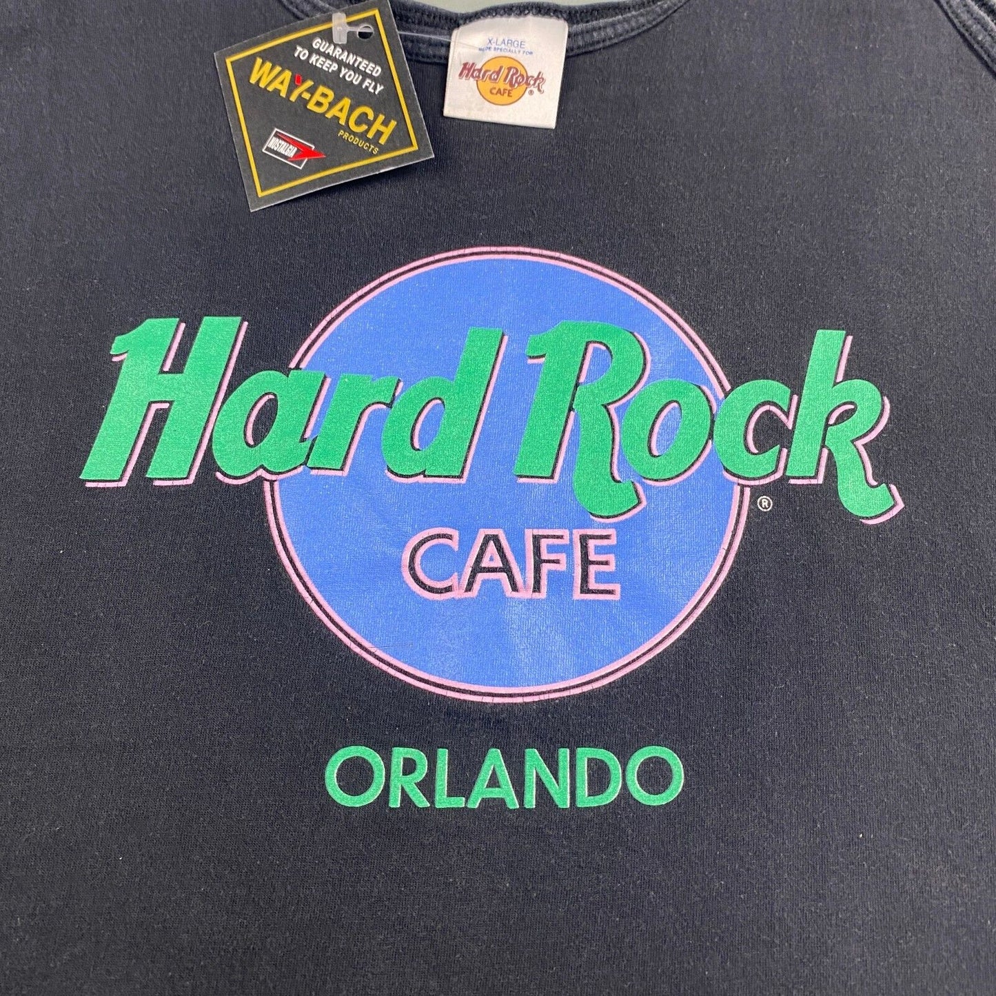 VINTAGE 90s Hard Rock Cafe Orlando Sleeveless Tank T-Shirt sz Large Men Adult