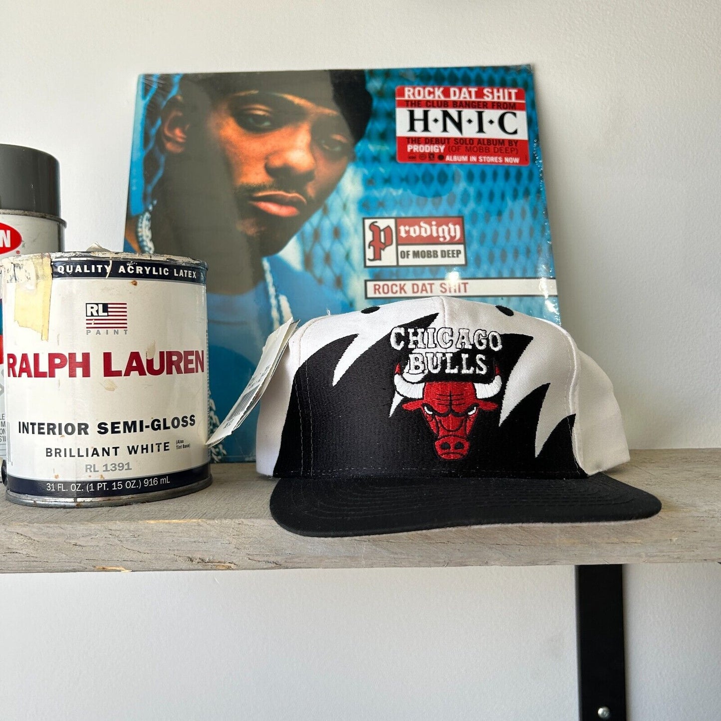 VINTAGE 90s | Chicago Bulls Sharktooth Logo 7 Snapback HAT One Size