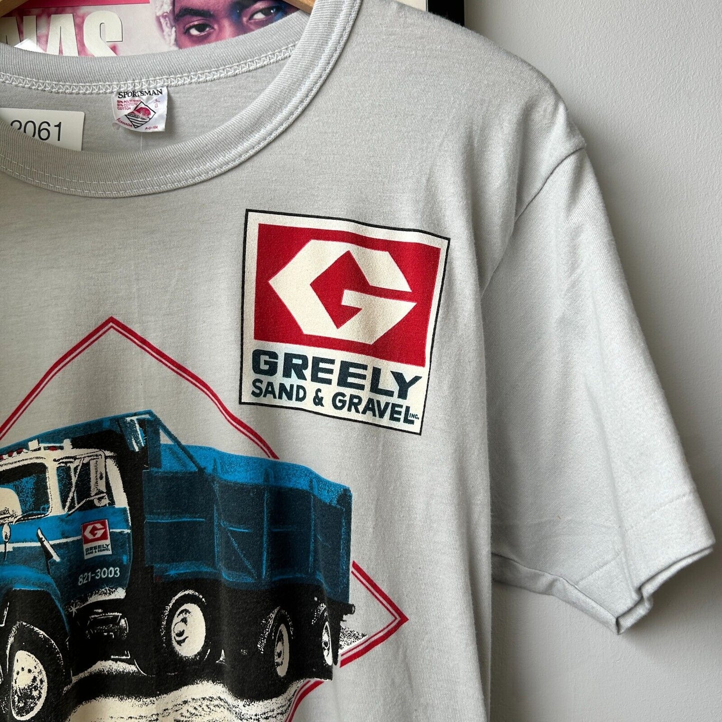 VINTAGE 80s | Greely Sand & Gravel Truck T-Shirt sz S Adult