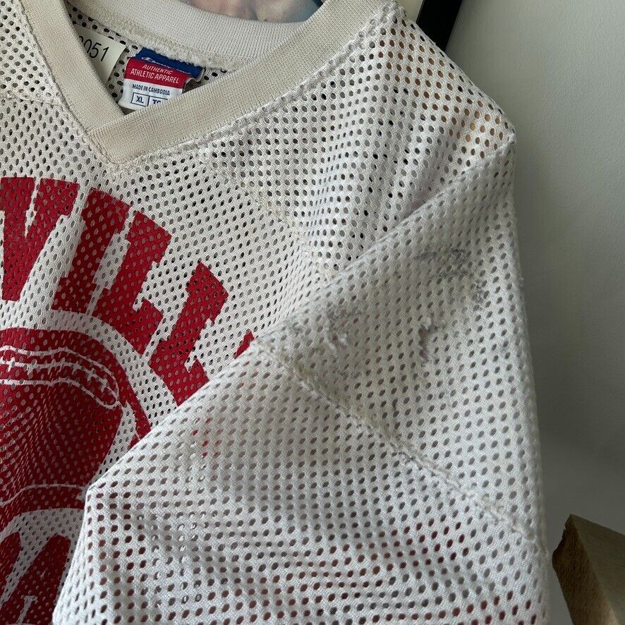 VINTAGE | Champion Cropped Thrashed B'Ville Football Jersey sz XL