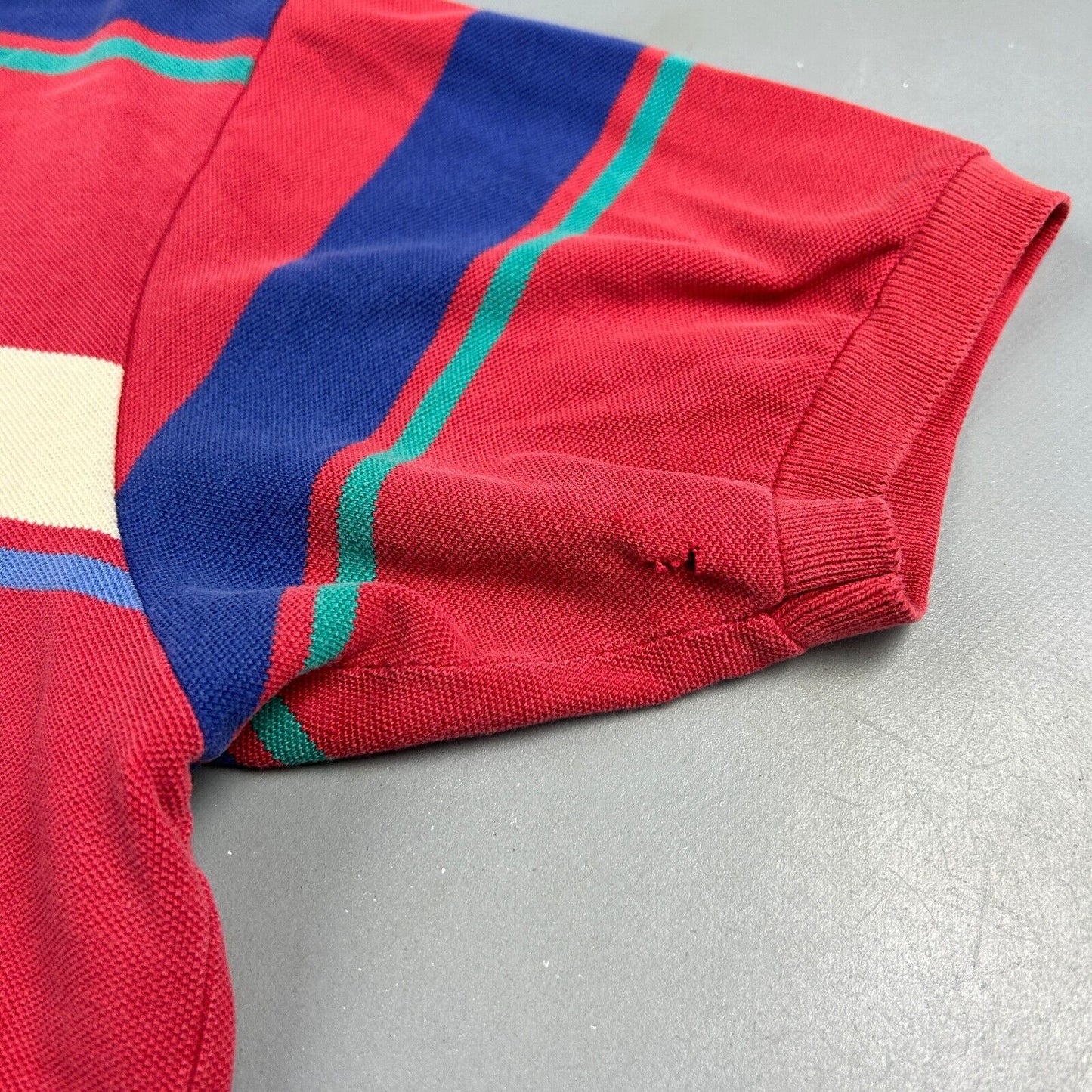 VINTAGE 90s Ralph Lauren Striped Polo Shirt sz XL Adult