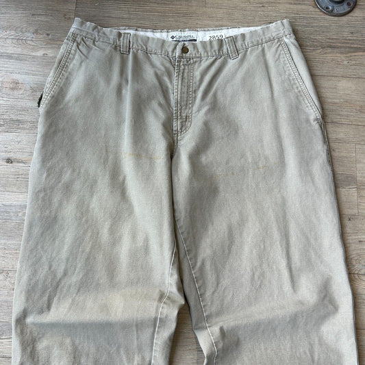 VINTAGE | Columbia Outdoor Baggy Tan Hike Pants sz W38 L30