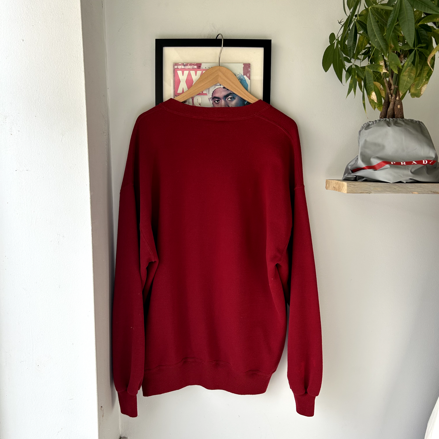 VINTAGE 1990s | Red Collegiate Russell Athletics Crewneck Sweater Sz XXL