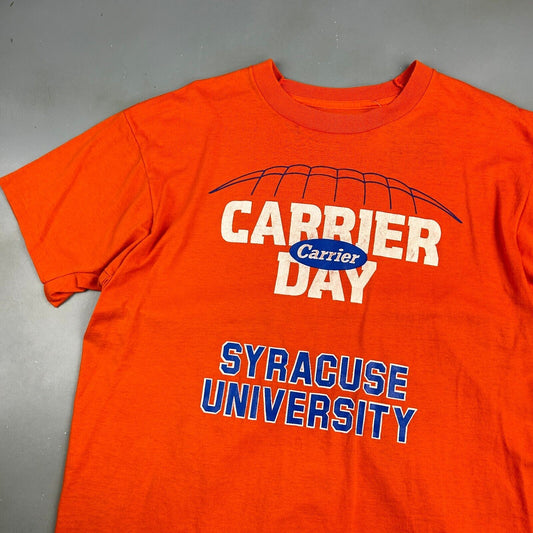 VINTAGE 90s | Syracuse University Carrier Day T-Shirt sz M Men Adult