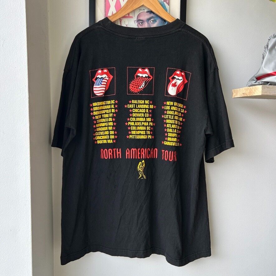 VINTAGE 94-95 | Rolling Stones North American Tour Band T-Shirt sz XL