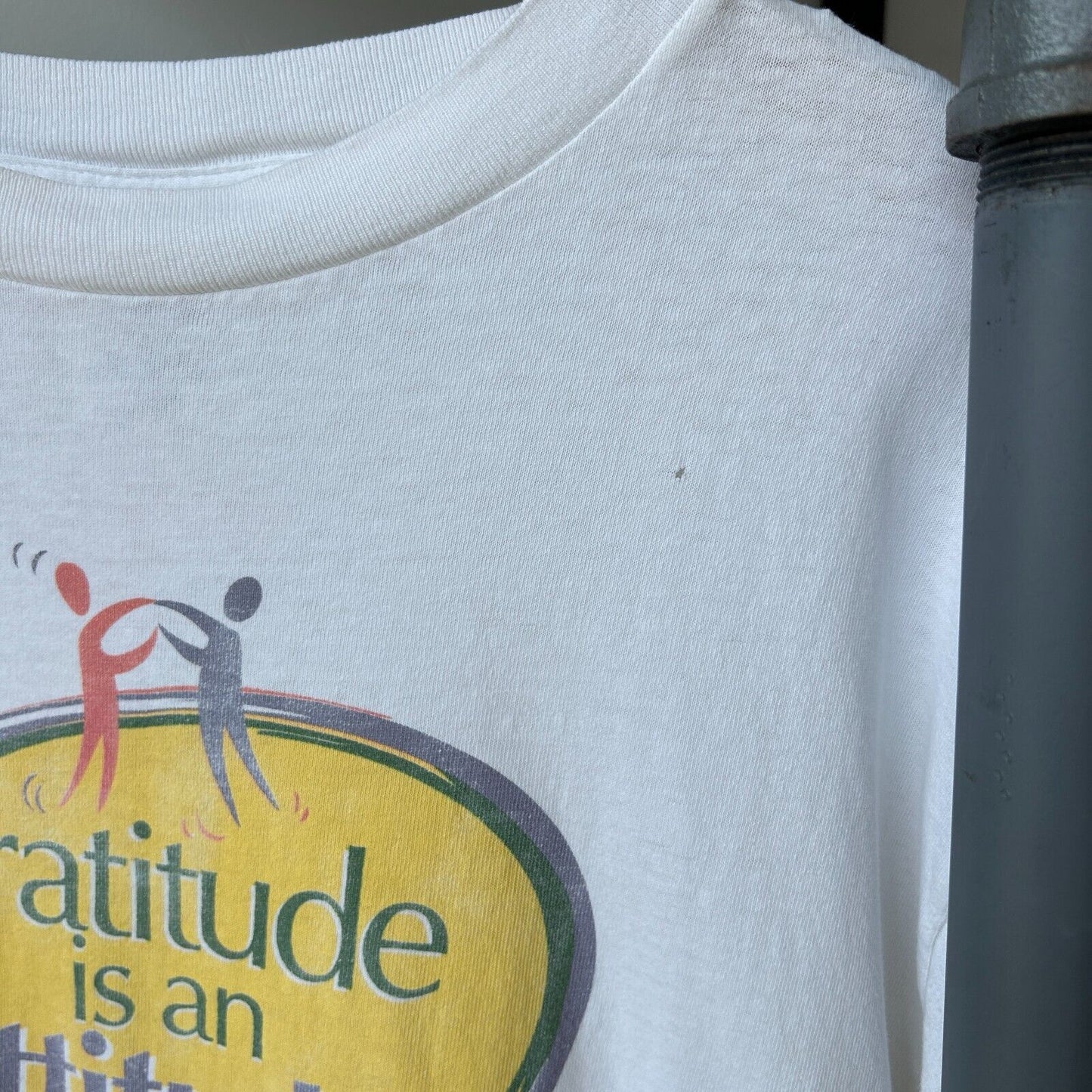 VINTAGE 90s | Gratitude Is An Attitude Dr. Laura Show T-Shirt sz L